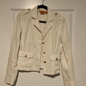 Tory Burch White Blazer Jacket